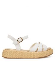 Tommy Hilfiger Sandały T3A2-34293-0326 Biały. Białe sandały dziewczęce Tommy Hilfiger, ze skóry, bez zapięcia. Za 409.99 zł.