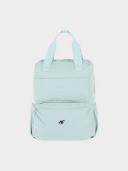 4F Plecak miejski (21 L) z kieszenią na laptop - turkusowy Uniwersalny. Niebieskie plecaki damskie 4f, bez wzorów, z syntetyku, eleganckie. W wyprzedaży za 39.99 zł.