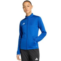 Damska bluza piłkarska adidas Entrada 26 Track. Niebieskie bluzy bez kaptura damskie Adidas, z poliesteru. Za 121.99 zł.