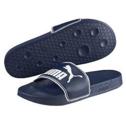 Puma Klapki Leadcat 36026302. Niebieskie klapki i japonki męskie Puma. Za 87.99 zł.