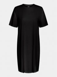 Pieces Sukienka codzienna Ria 17149328 Czarny Loose Fit. Czarne sukienki damskie Pieces, na co dzień, xs, bez wzorów, z bawełny, bez kołnierzyka, bez ramiączek, proste. Za 89.99 zł.
