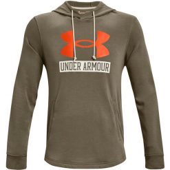 Bluza z kapturem Under Armour UA Rival Terry Logo, Mężczyźni. Brązowe bluzy sportowe męskie Under Armour, bez wzorów, sportowe, bez kołnierzyka, bez ramiączek. Za 345.00 zł.