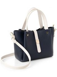 Vince Camuto Torebka "Bellagio" w kolorze granatowym - 25 x 19 x 11 cm rozmiar: onesize. Niebieskie torebki klasyczne damskie Vince Camuto, bez wzorów, z materiału, bez dodatków. Za 147.31 zł.
