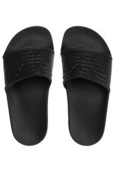 Klapki basenowe dla dorosłych Emporio Armani Beachwear. Czarne klapki i japonki męskie EMPORIO ARMANI CONNECTED. Za 234.15 zł.