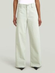 G-Star Dżinsy - Comfort fit - w kolorze jasnozielonym rozmiar: W25/L32. Zielone jeansy damskie G-Star, z podwyższonym stanem. Za 274.95 zł.