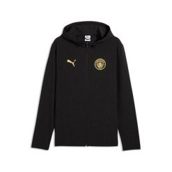 Kurtka dresowa Manchester City 2026/27. Czarne kurtki męskie Puma, l, bez wzorów, z dresówki, eleganckie, bez kaptura. Za 431.00 zł.