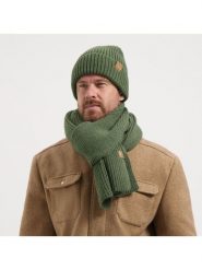 TRAVELIN' Szal w kolorze khaki rozmiar: onesize. Brązowe szaliki męskie Travelin', bez wzorów, ze skóry. Za 130.99 zł.