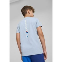 Młodzieżowa koszulka BMW M Motorsport ESS+ z logo PUMA Blue Wash. Niebieskia bluzki sportowe damskie Puma, m, bez wzorów, bez ramiączek. W wyprzedaży za 114.00 zł.
