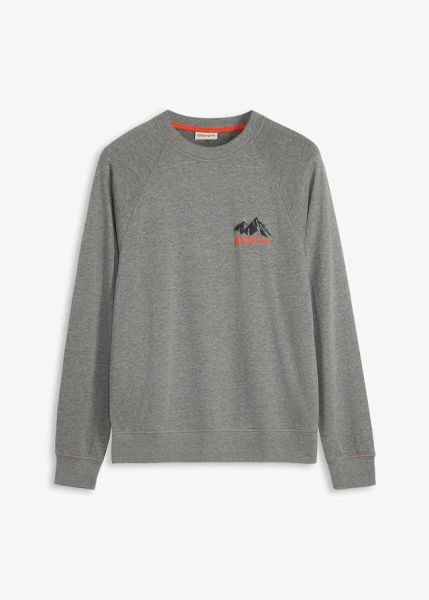 Bluza z czystej bawełny organicznej. Czarne bluzy bez kaptura męskie bonprix, l, z bawełny. Za 84.99 zł.