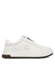 Calvin Klein Sneakersy V3X9-83295-1355 M Biały. Białe buty sportowe chłopięce CALVIN KLEIN, ze skóry, bez zapięcia. Za 399.99 zł.
