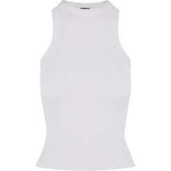 Top Z Prążkowanym Tyłem Dla Kobiet. Białe topy damskie Urban Classics, xl, bez wzorów, prążkowane, bez kołnierzyka. Za 55.99 zł.