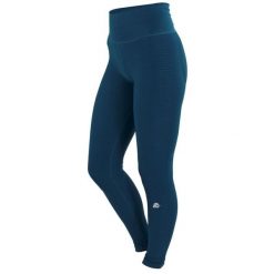 Legginsy damskie bezszwowe. Niebieskie legginsy damskie GUGGEN MOUNTAIN, xs, bez wzorów, z elastanu. W wyprzedaży za 197.76 zł.