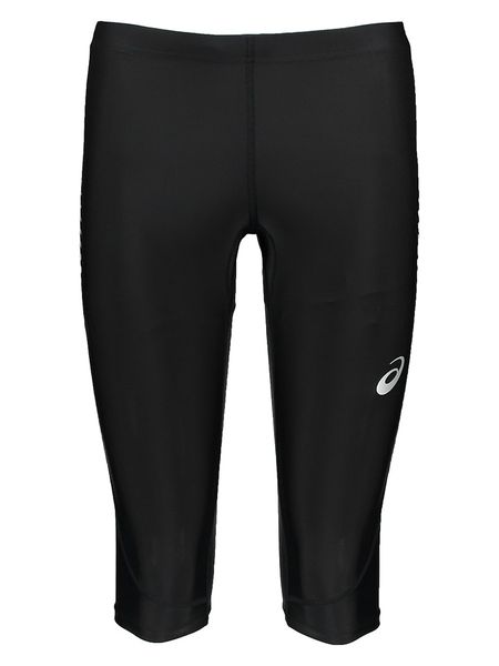 Asics Legginsy sportowe "Track" w kolorze czarnym rozmiar: L. Czarne legginsy damskie Asics, l, bez wzorów, outdoorowe. Za 69.42 zł.