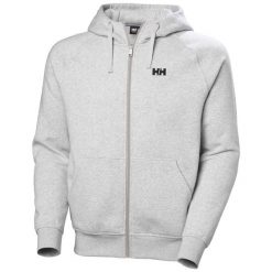 Bluza z kapturem z pełnym zamkiem błyskawicznym Helly Hansen Elevate. Szare bluzy z kapturem męskie Helly Hansen, na lato, l, z bawełny. Za 511.00 zł.