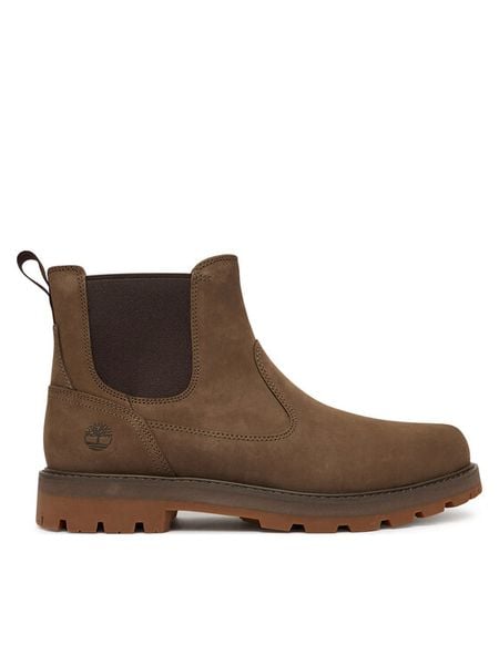 Timberland Sztyblety Britton Road TB0A6A4WEM51 Brązowy. Brązowe sztyblety męskie Timberland, z nubiku, bez zapięcia. Za 779.99 zł.