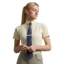 Damska koszulka konkursowa Premier Equine Luciana. Białe t-shirty damskie PREMIER EQUINE, l, bez wzorów, z bawełny, bez kołnierzyka. Za 289.00 zł.
