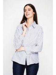 Le Jardin du Lin Koszula w kolorze błękitnym rozmiar: 38. Niebieskie koszule damskie Le jardin du lin, bez wzorów, klasyczne, bez kołnierzyka, bez ramiączek. Za 138.45 zł.
