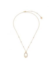 Guess Naszyjnik JUBN06 340JW Złoty. Żółte naszyjniki damskie Guess, ze stali. Za 349.99 zł.