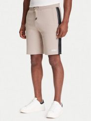 Guess Szorty sportowe Z4RD04 KB3P2 Beżowy Regular Fit. Brązowe szorty męskie Guess, m, z syntetyku. Za 179.99 zł.