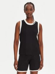 Liu Jo Sport Top TA5092 MS022 Czarny Regular Fit. Czarne topy sportowe damskie Liu Jo Sport, xs, bez wzorów, z syntetyku, bez ramiączek. Za 269.99 zł.
