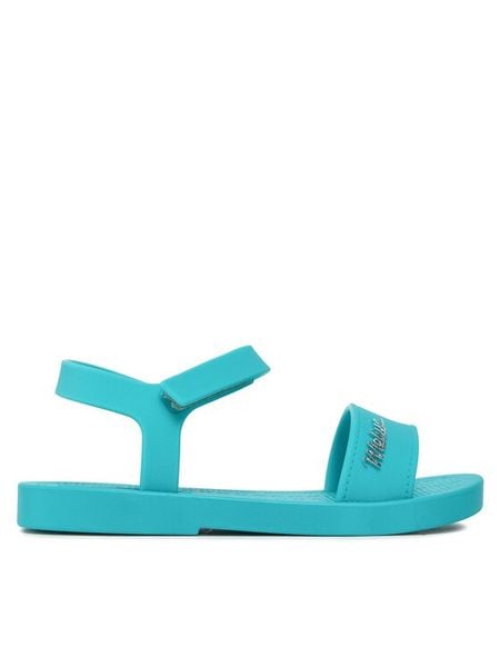 Melissa Sandały Mini Melissa Sun Laguna Bb 35766 Turkusowy. Niebieskie sandały dziewczęce Melissa, z tworzywa sztucznego, bez zapięcia. Za 159.99 zł.