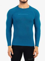 Bluza termoaktywna męska Brubeck 3D Run PRO LS Shirt. Zielone bluzy bez kaptura męskie Brubeck, l, z materiału. Za 181.49 zł.