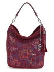 Mia Tomazzi Skórzana torebka "Benaco" w kolorze bordowym - 28 x 31 x 15 cm rozmiar: onesize. Czerwone torebki klasyczne damskie Mia Tomazzi, bez wzorów, z materiału, bez dodatków. Za 290.45 zł.