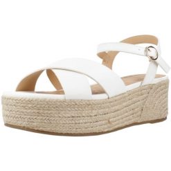 Sandały MTNG 51924M Biały. Białe sandały damskie MTNG, bez wzorów, z syntetyku, bez obcasa. Za 142.99 zł.
