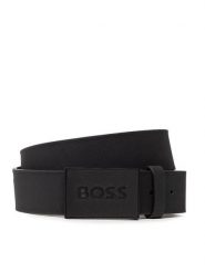 Boss Pasek Męski Icon-S1 50471333 Czarny. Czarne paski męskie Boss, bez wzorów, ze skóry. Za 299.99 zł.