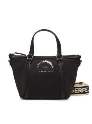 KARL LAGERFELD Torebka A2W30082 Czarny. Czarne torebki klasyczne damskie Karl Lagerfeld, bez wzorów, z materiału, bez dodatków. Za 589.99 zł.