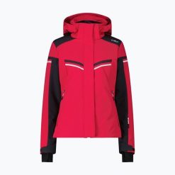 Kurtka narciarska damska CMP 35W0196 Zip Hood. Czerwone kurtki damskie CMP, bez wzorów, bez kaptura, narciarskie. Za 769.99 zł.