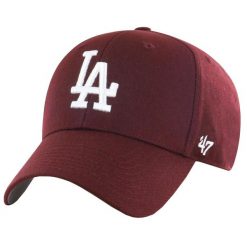 Czapka z daszkiem dla dorosłych 47 Brand Los Angeles Dodgers Cap. Niebieskie czapki męskie 47 Brand, bez wzorów, z wełny, sportowe. Za 157.00 zł.