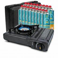 Eurocatch Kuchenka Gazowa - 16 kartuszy - walizka. Czarne walizki EUROCATCH, bez wzorów. Za 307.99 zł.