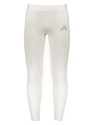 Adidas Legginsy sportowe "Techfit" w kolorze białym rozmiar: M. Białe spodnie sportowe męskie Adidas, z materiału. Za 83.03 zł.