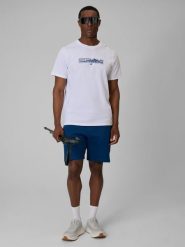 4F Spodenki dresowe męskie - turkusowe L. Niebieskie szorty sportowe męskie 4f, l, z dresówki. Za 89.99 zł.