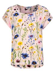 Sublevel Bluzka w kolorze jasnoróżowym ze wzorem rozmiar: XS. Różowe bluzki damskie Sublevel, xs, bez wzorów, z wiskozy, bez kołnierzyka, bez ramiączek. Za 60.99 zł.