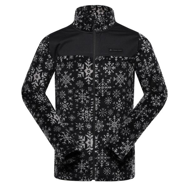 Bluza męska polarowa ciepła Alpine Pro Eflin. Czarne bluzy bez kaptura męskie Alpine Pro, m, z polaru. W wyprzedaży za 209.00 zł.