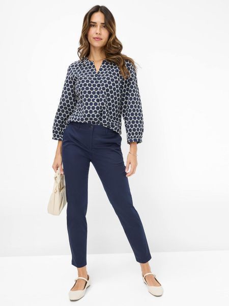 BRAX spodnie materiałowe - Mary S Kobiety Bawełna niebieski, 46. Niebieskie spodnie materiałowe damskie Brax, bez wzorów, z bawełny, eleganckie. Za 379.95 zł.