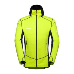 Bluza polarowa męska Mammut Taiss Light ML Hooded. Zielone bluzy bez kaptura męskie Mammut, m, z polaru. Za 419.99 zł.