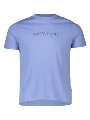 NAPAPIJRY Koszulka "Salees" w kolorze niebieskim rozmiar: XS. Niebieskie t-shirty damskie NAPAPIJRY, xs, bez wzorów, z bawełny, bez kołnierzyka. Za 87.81 zł.