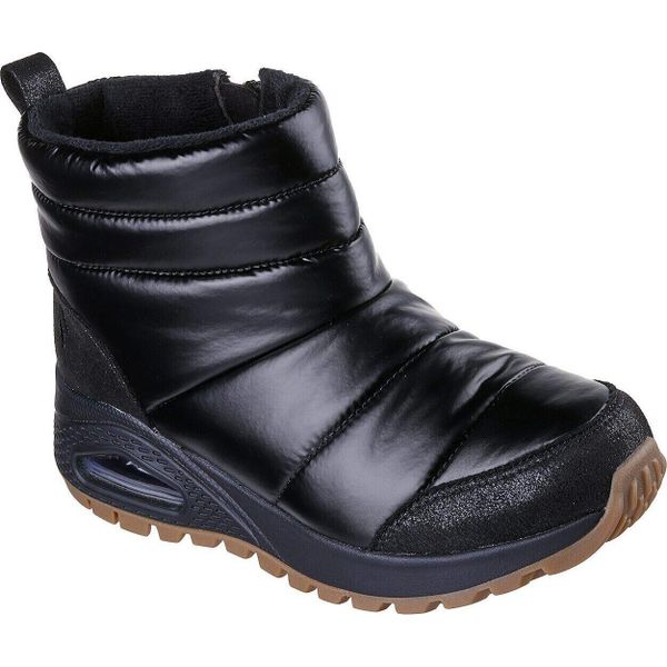 Buty damskie Skechers Uno Rugged Puffer Daze. Czarne obuwie trekkingowe damskie Skechers. Za 490.00 zł.