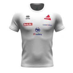 Koszulka Francja Evo 2026/27. Białe t-shirty damskie ERREA, l, bez wzorów, z materiału, bez kołnierzyka. Za 122.50 zł.