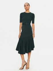 Ted Baker Sukienka dzianinowa Samalee 271307 Zielony Regular Fit. Zielone sukienki damskie Ted Baker, bez wzorów, z dzianiny, bez kołnierzyka, bez ramiączek. Za 1,099.00 zł.