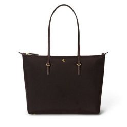 Torebka LAUREN RALPH LAUREN. Brązowe torebki klasyczne damskie Lauren Ralph Lauren, bez wzorów, bez dodatków. Za 639.99 zł.