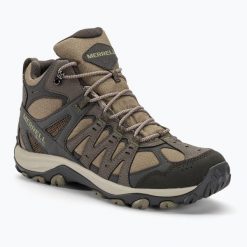 Buty turystyczne męskie Merrell Accentor 3 Sport Mid GTX. Brązowe buty trekkingowe męskie MERRELL, bez zapięcia, trekkingowe. Za 384.80 zł.