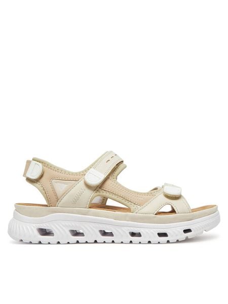 Rieker Sandały CEO-64074-60 Beżowy. Brązowe sandały damskie Rieker, bez wzorów, z syntetyku, bez obcasa, na płaskiej podeszwie. Za 359.99 zł.