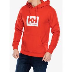 Bluza z kapturem męska Helly Hansen HH Box Hoodie. Czerwone bluzy z kapturem męskie Helly Hansen, m. Za 298.99 zł.