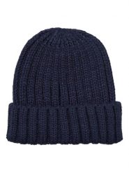 Becksöndergaard Czapka-beanie "Walmer" w kolorze granatowym rozmiar: onesize. Niebieskie czapki zimowe damskie Becksöndergaard, z materiału. Za 84.21 zł.