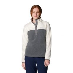 Bluza damska Columbia Benton Springs 1/2 Snap. Szare bluzy bez kaptura damskie Columbia, s, z polaru. Za 152.99 zł.