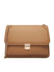 JENNY Torebka C-JEN-L-010-08 Beżowy. Brązowe torebki klasyczne damskie Jenny, bez wzorów, z materiału, bez dodatków. Za 149.99 zł.